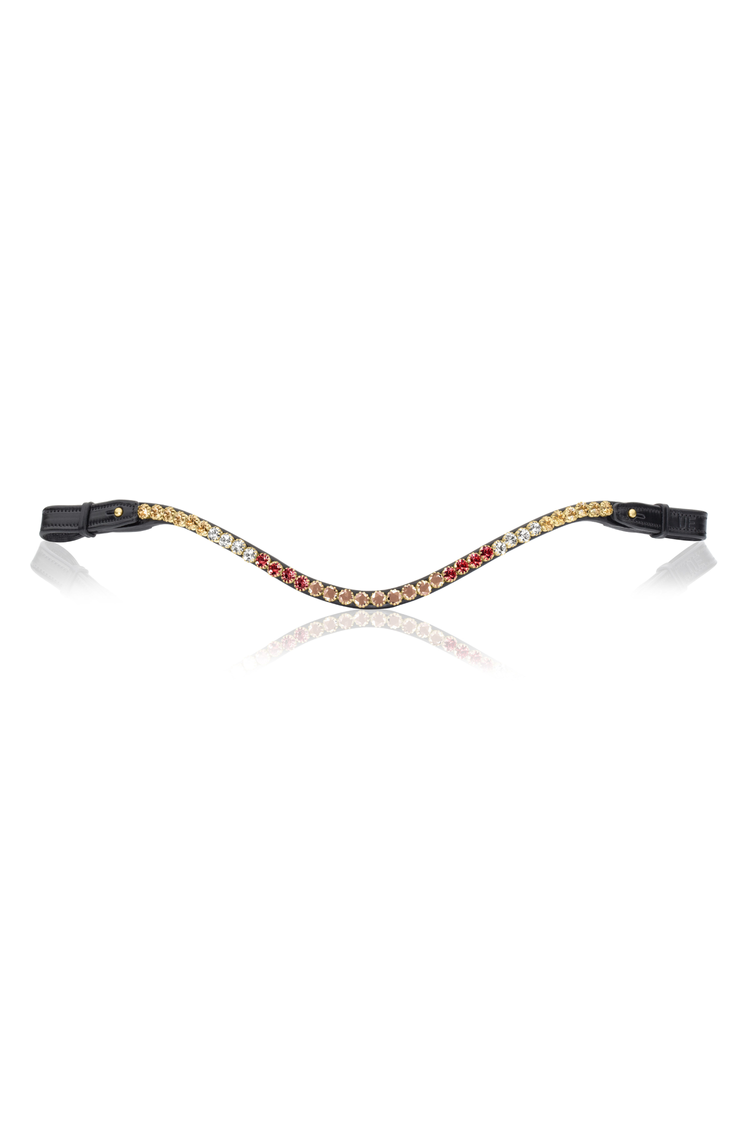 Elegant Browband, Quatre, ruby