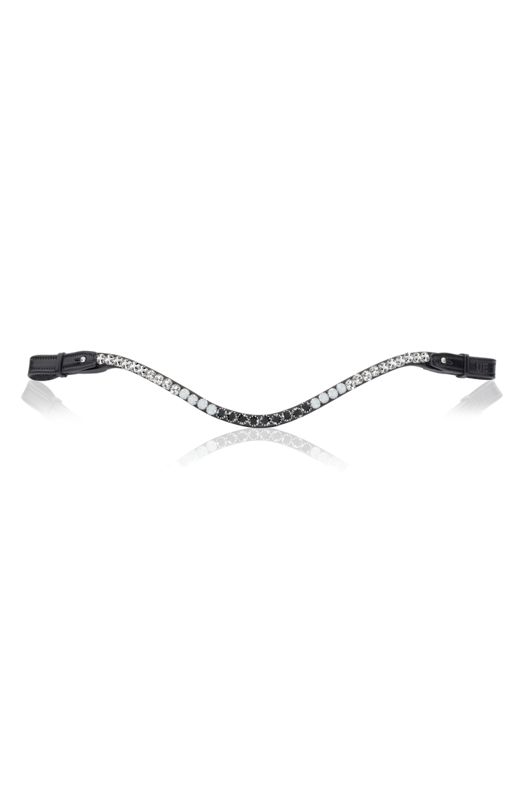 Elegant Browband, Quatre, ebony